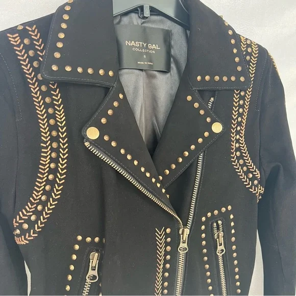 Nasty Gal Suede Moto Jacket - Picture 2 of 11